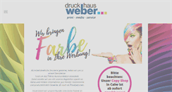 Desktop Screenshot of druckhaus-weber.com